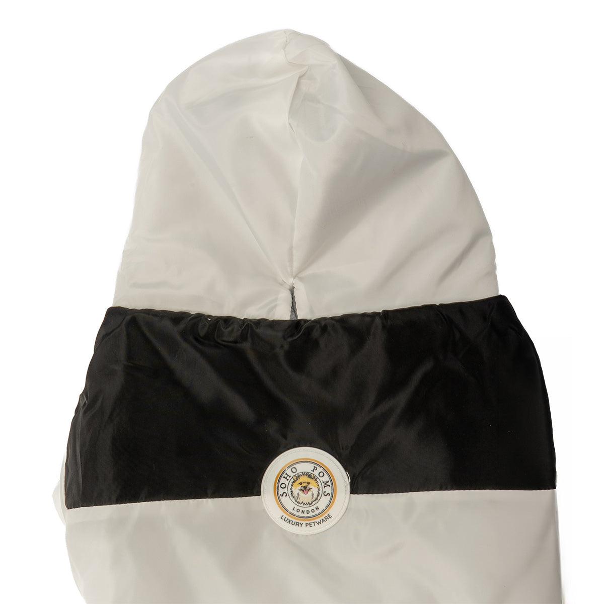 Soho Poms Waterproof White Padded Jacket