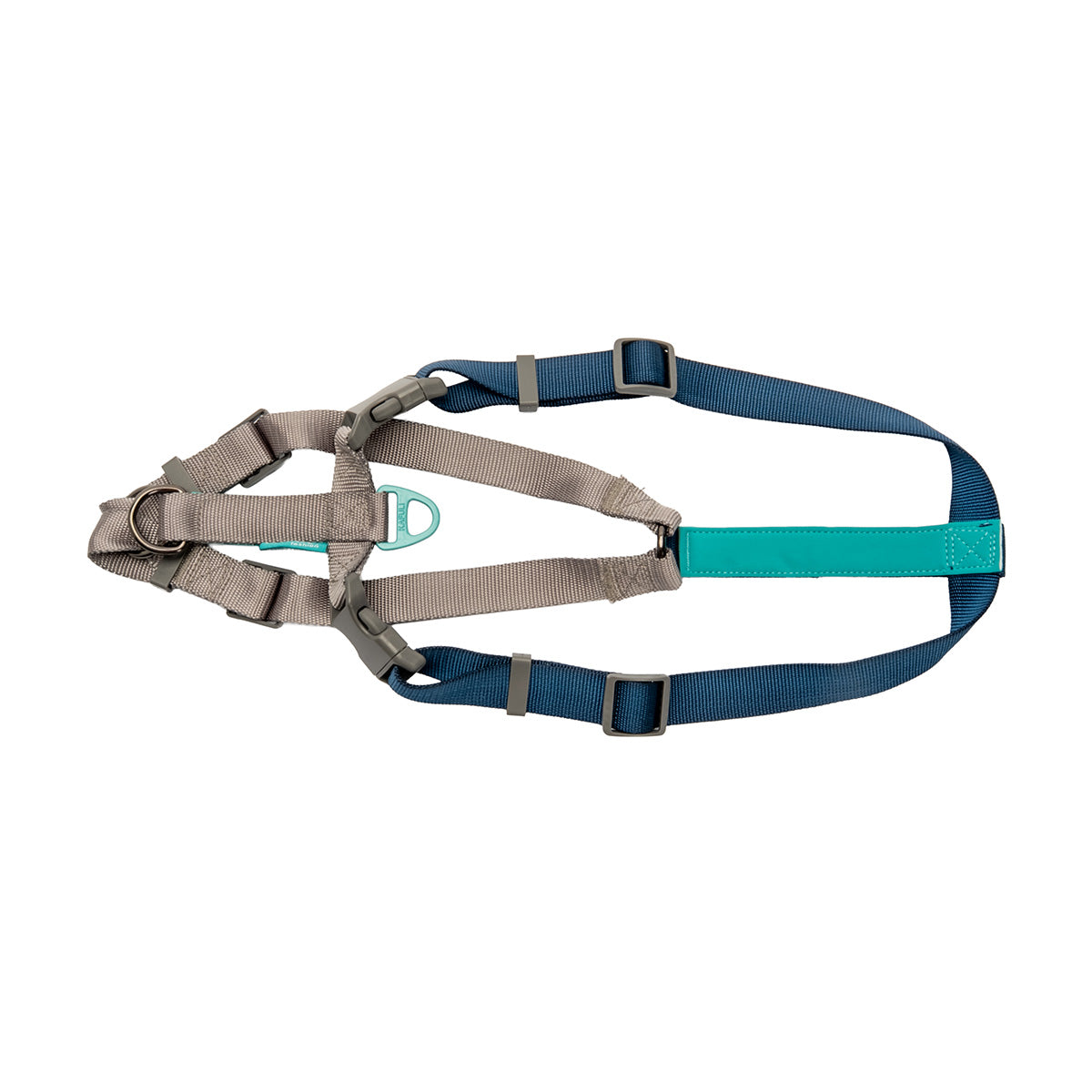 Soho Poms Explorer Collection Harness - Navy & Grey
