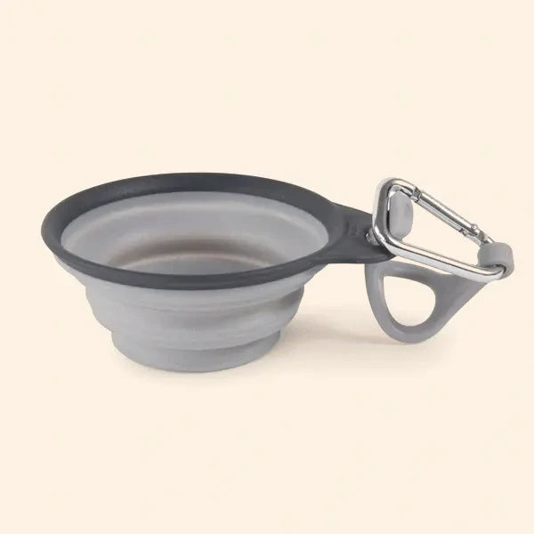 Dexas Travel Cup with Bottle Holder & Carabiner Light Grey