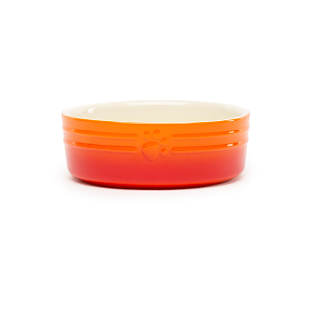 Scruffs Ceramic Ombre Pet Food Bowl - Orange