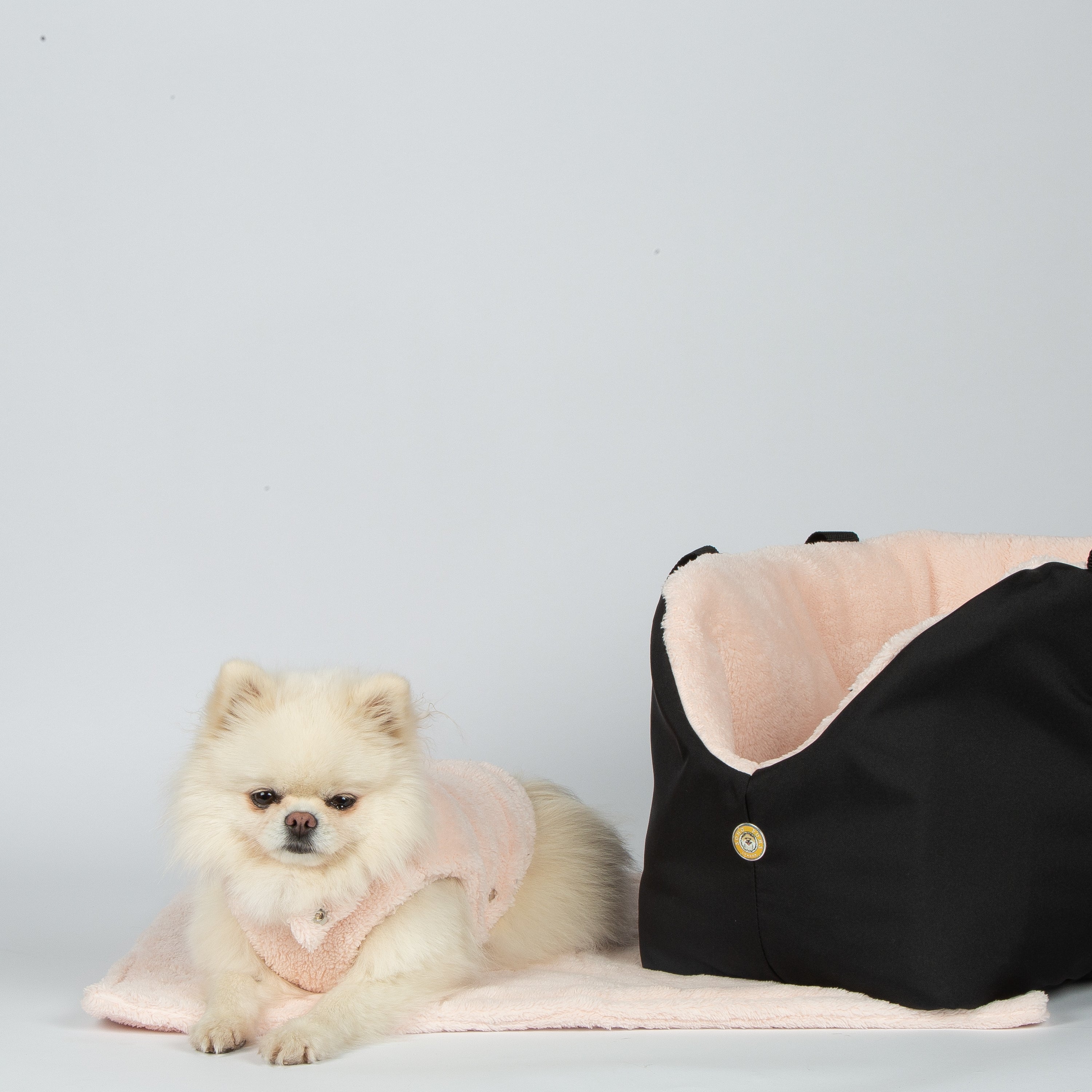Soho Poms Teddy Bear Hundedecke in Rosa