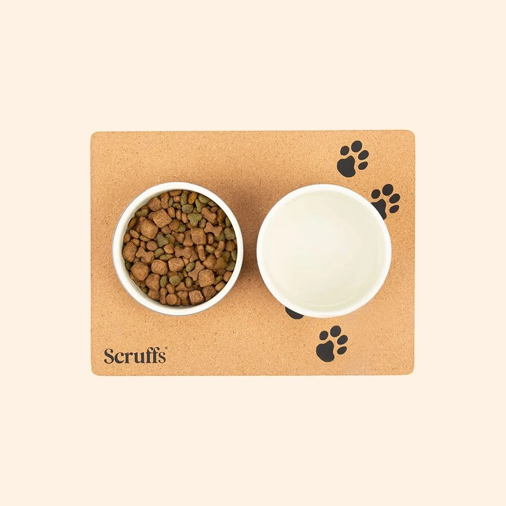 Cork Pet Placemat 40 x 30cm - Paw Print