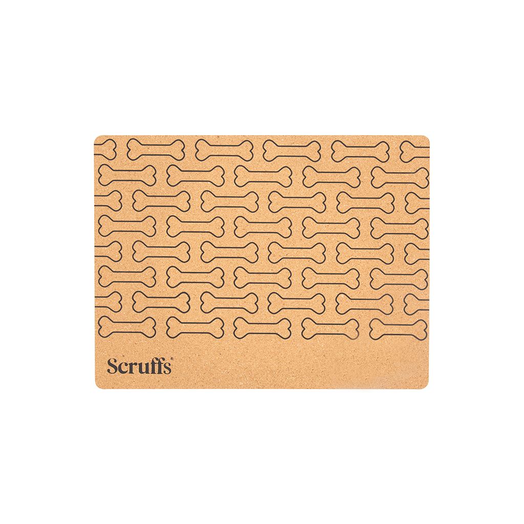Cork Pet Placemat 40 x 30cm - Bone Print