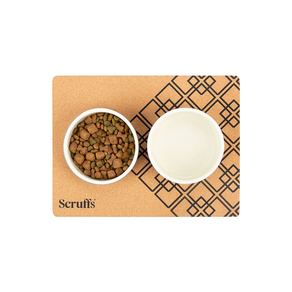 Scruffs 40 x 30cm Cork Pet Placemat - Diamonds