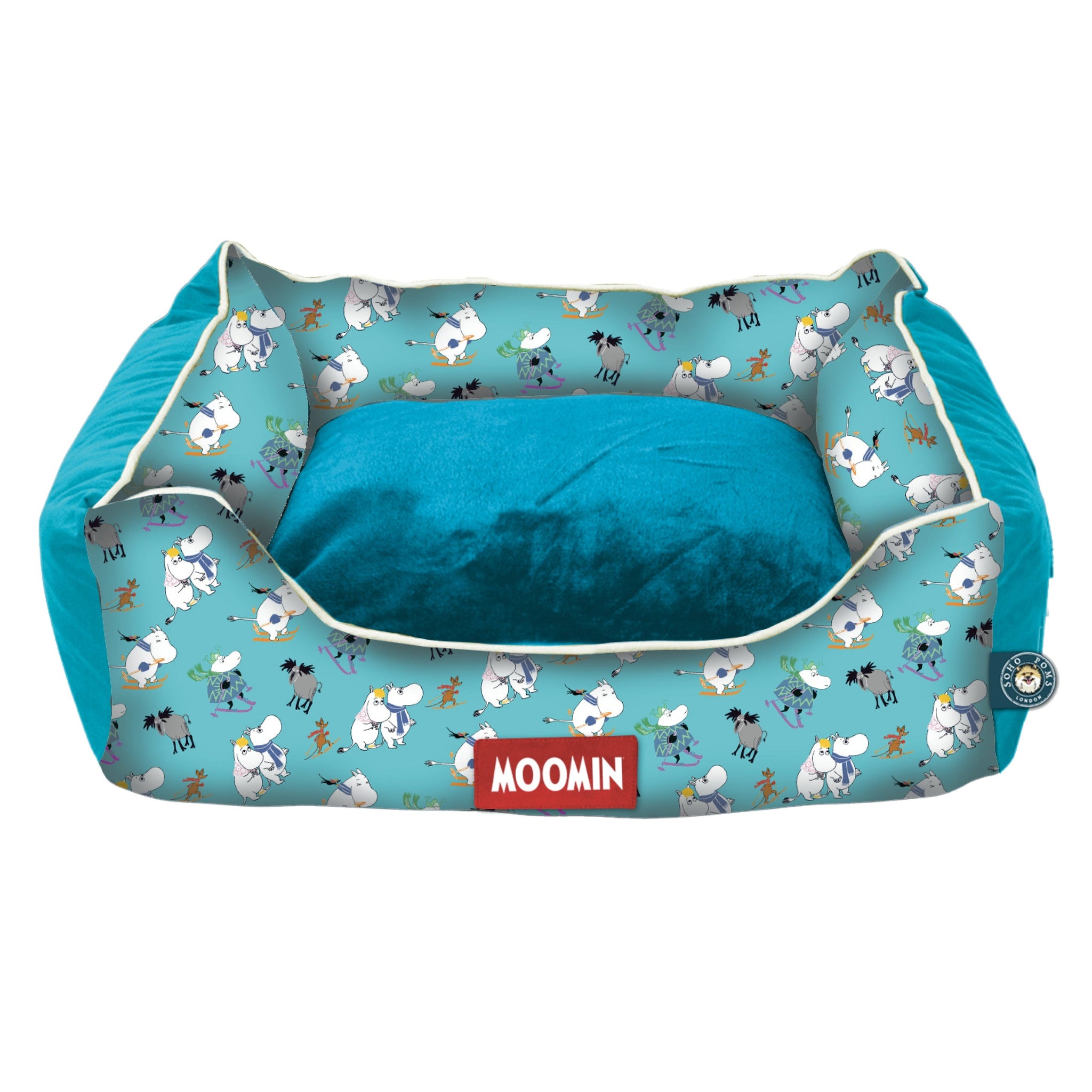 Moomins Blue Ski Holidays Hundebett von Soho Poms