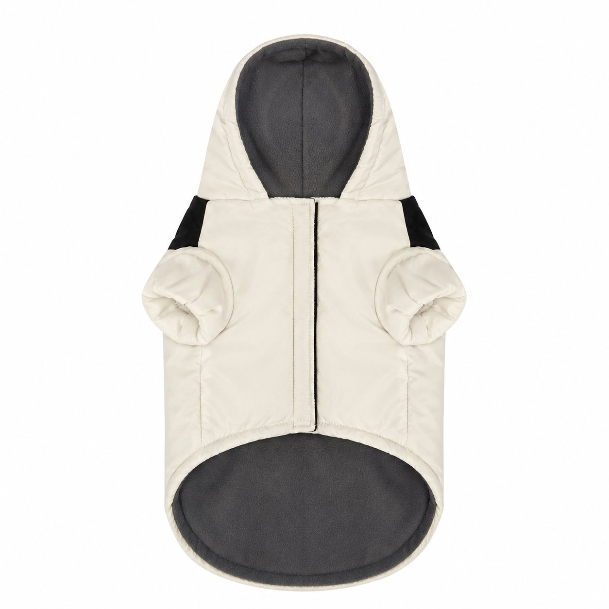 Soho Poms Waterproof White Padded Jacket