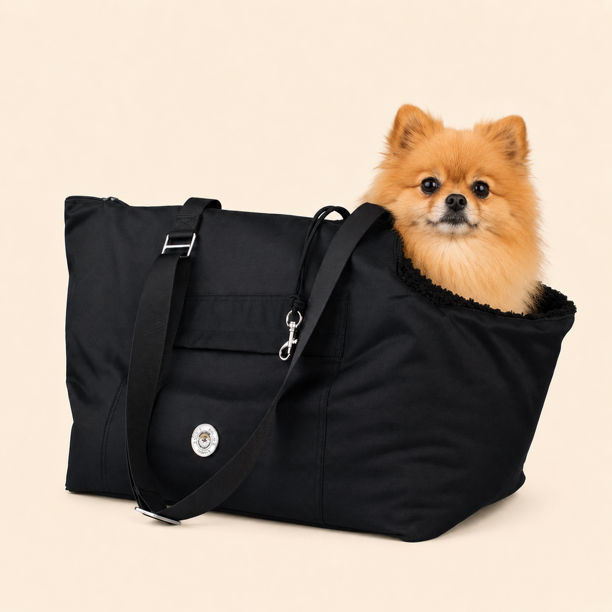 Porte-chien Suzy's Fashion Rainy Bear noir et rose