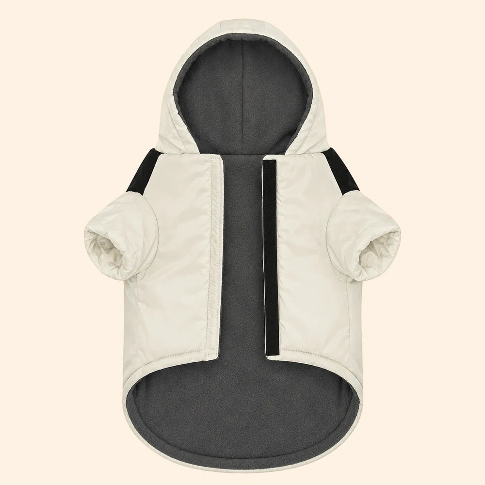 Pearl White | Padded Waterproof Jacket
