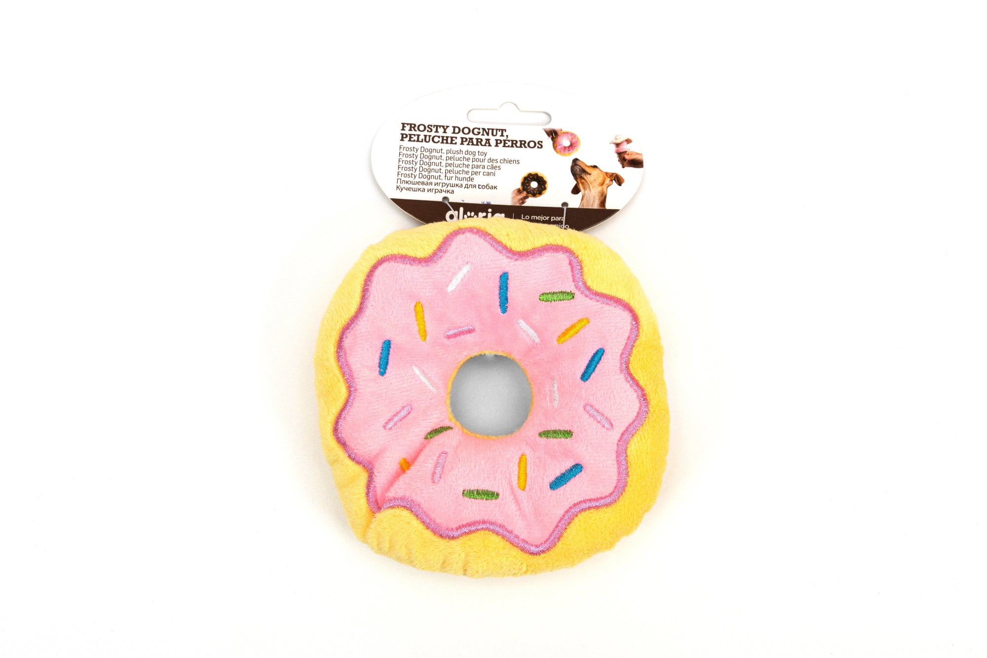 Gloria – Weiches Hundespielzeug "Erdbeer-Donut"