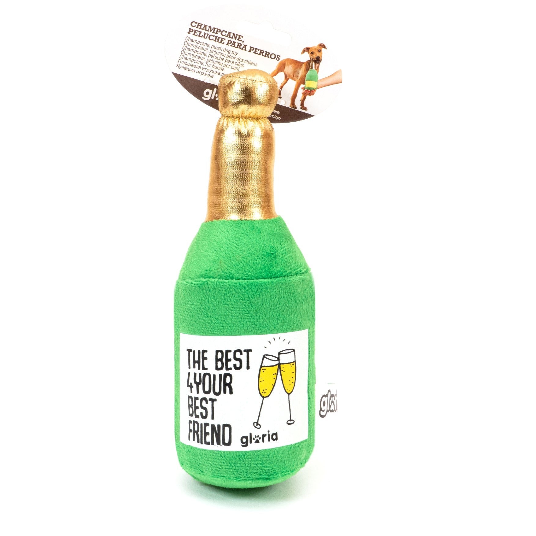 Champagne Gloria Dog Toy Small