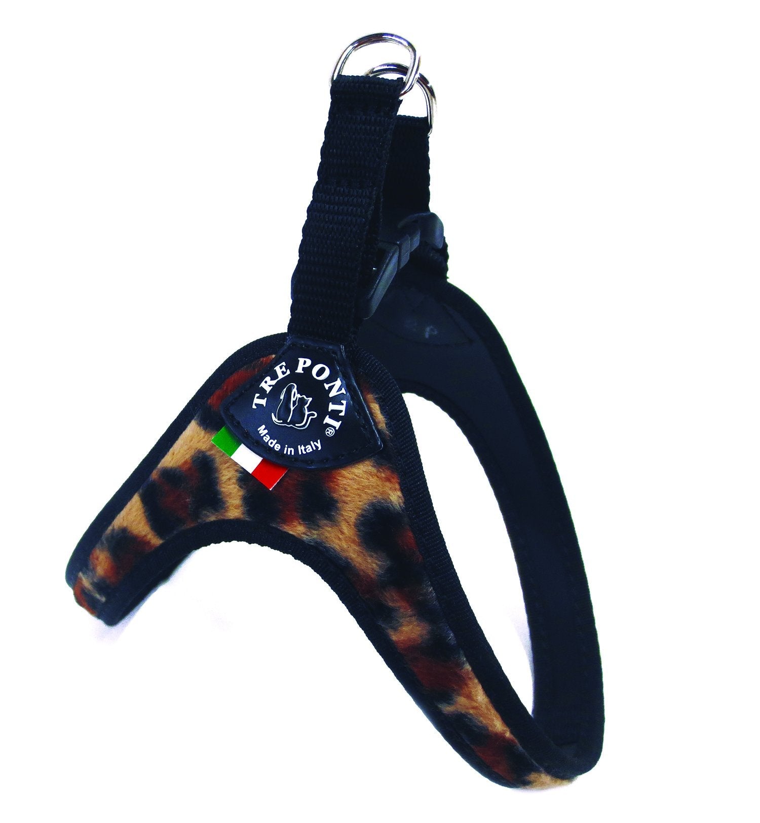 The Ponti Easy Fit Leopard Print Mesh Harness with Adjustable Girth
