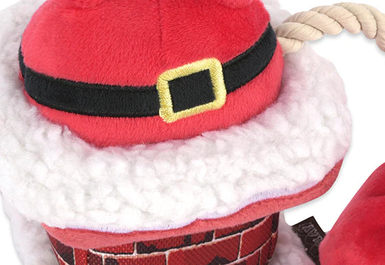 Christmas Dog Toy Merry Woofmas Clumsy Santa