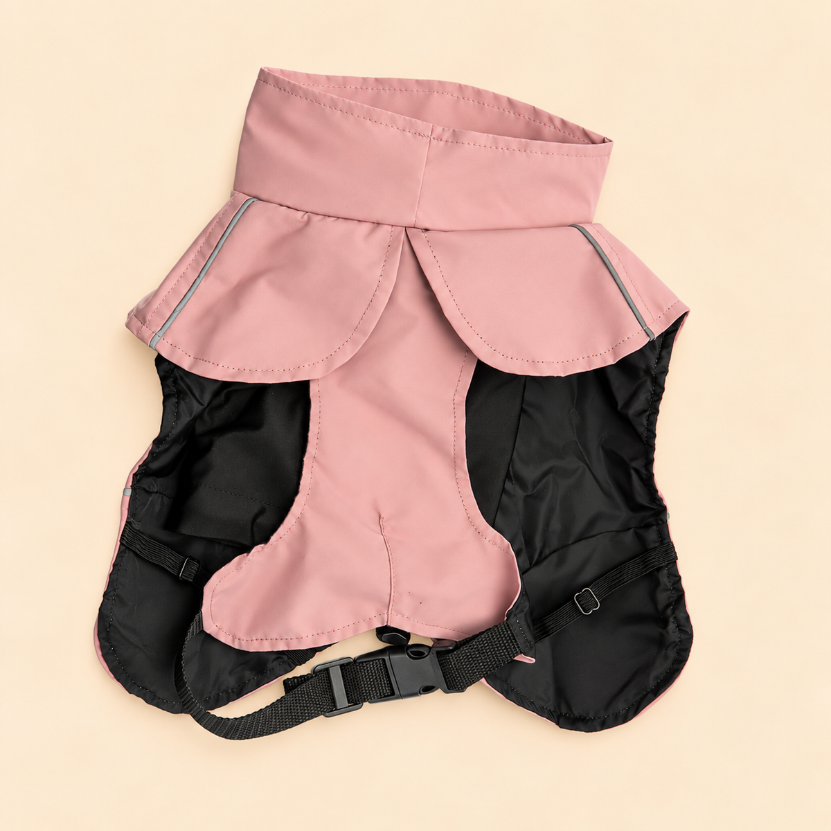 Soho Poms Waterproof Rain Jacket - Soft Pink