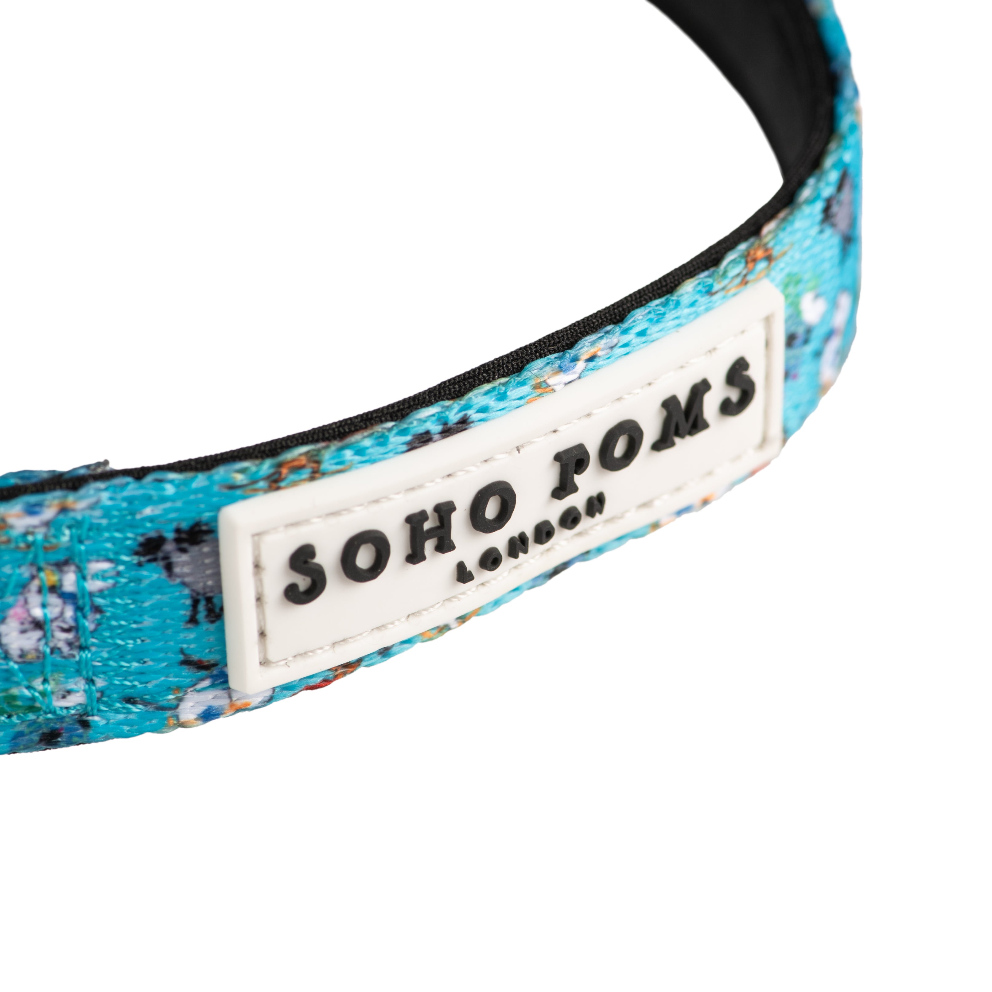 Moomins Blue Holiday Hundehalsband gepolstert von Soho Poms