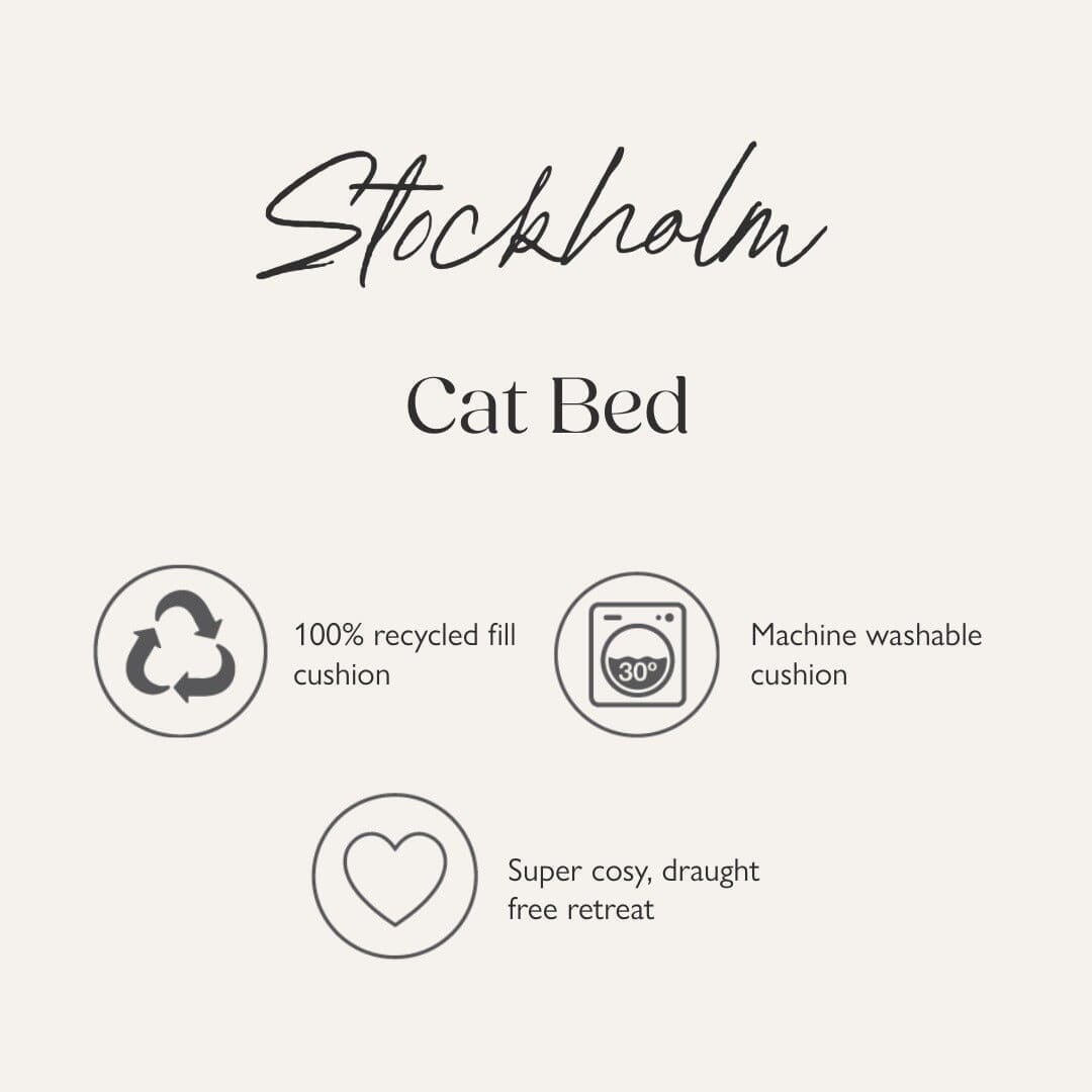 Stockholm Felt Bag Cat Bed - Tan