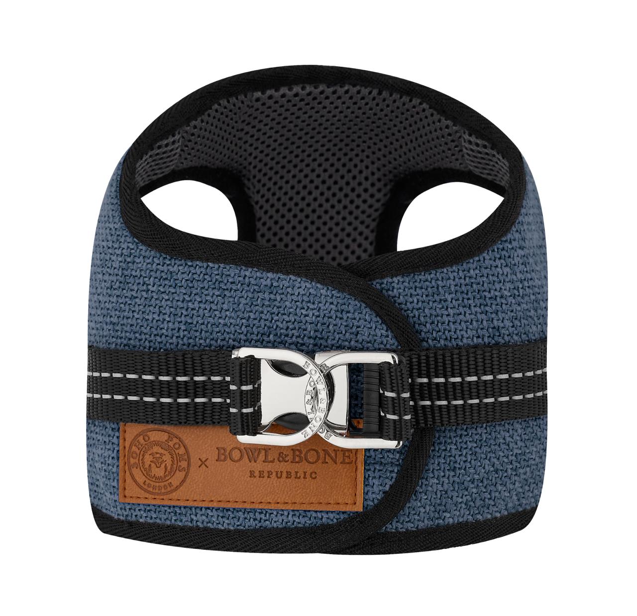 Harnais pour chien SOHO gris de Bowl & Bone