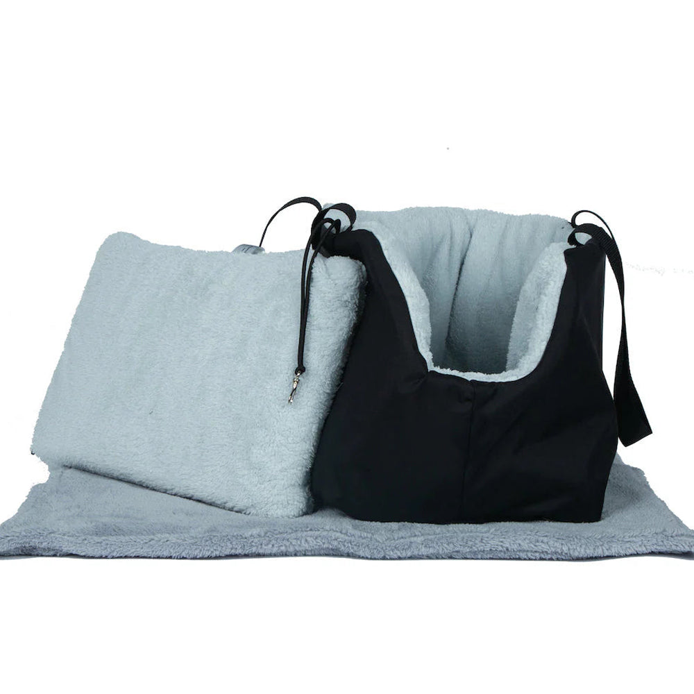 Sac de transport pour chien Suzy's Fashion Rainy Bear noir et gris