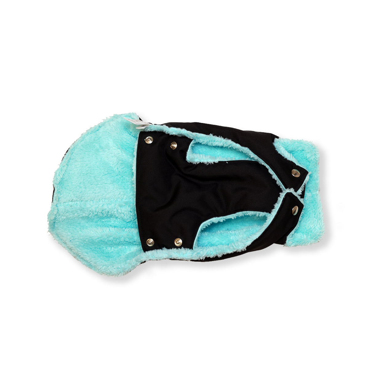 Soho Poms Teddy Bear Hundejacke wasserabweisend in Schwarz und Mint