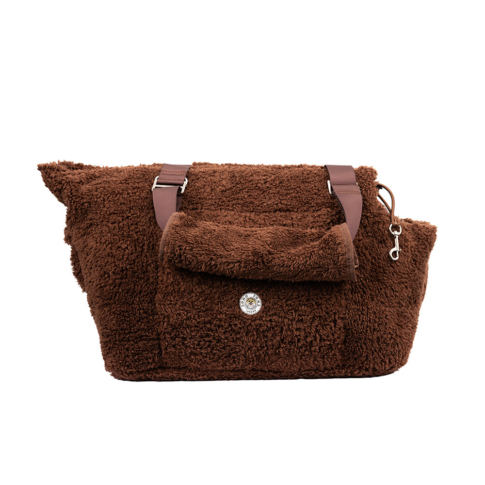 Soho Poms Carnaby Teddy Bear Carrier - Cocoa Bean