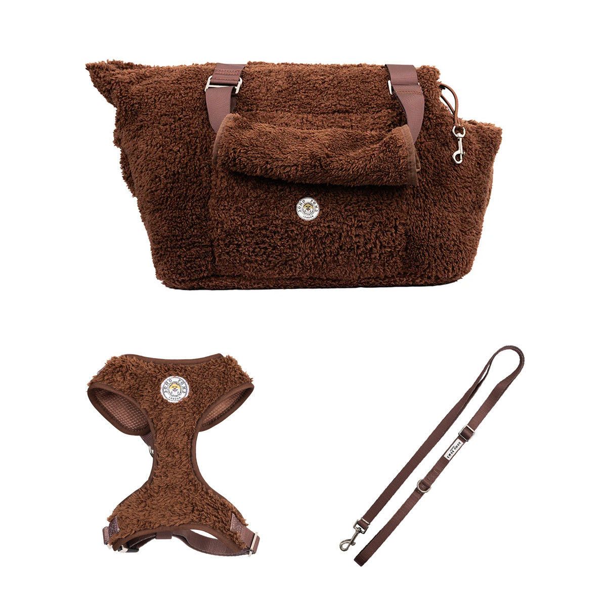 Carnaby Cocoa Bean Carrier, Harness and Lead Starter Set