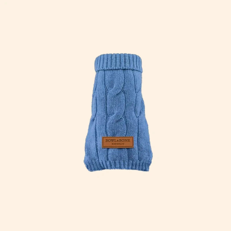 Pull pour chien ASPEN bleu de Bowl & Bone