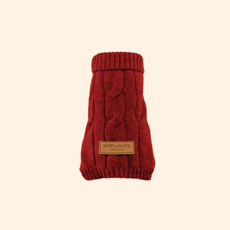 Pull pour chien ASPEN rouge de Bowl & Bone
