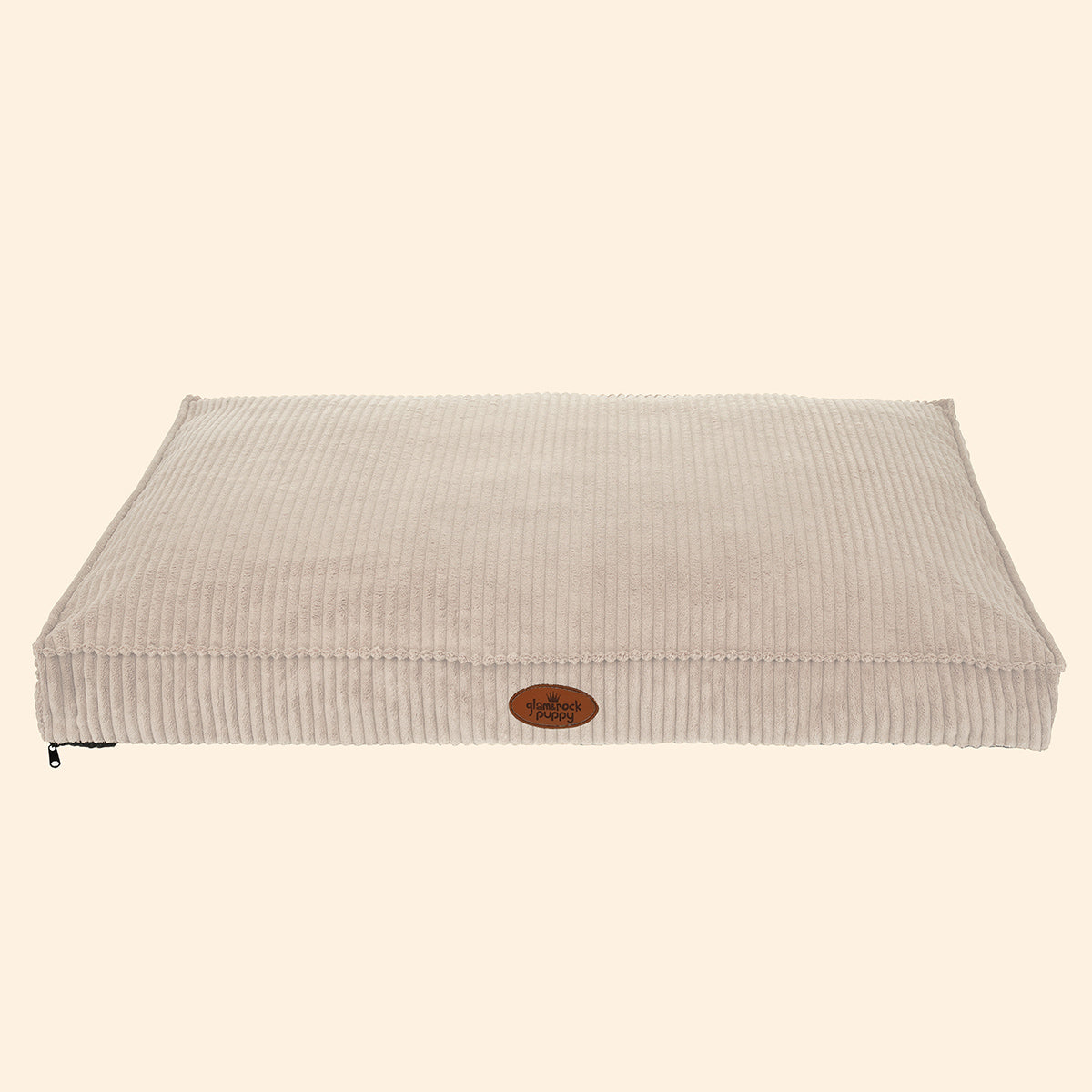 Light Cream | Zoom Mattress Luxury Dog Bed by Glam & Rock Puppy