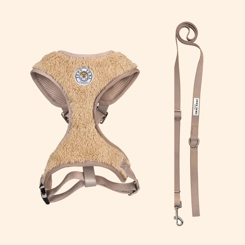 Carnaby Vanilla Cream Harness and Lead Set