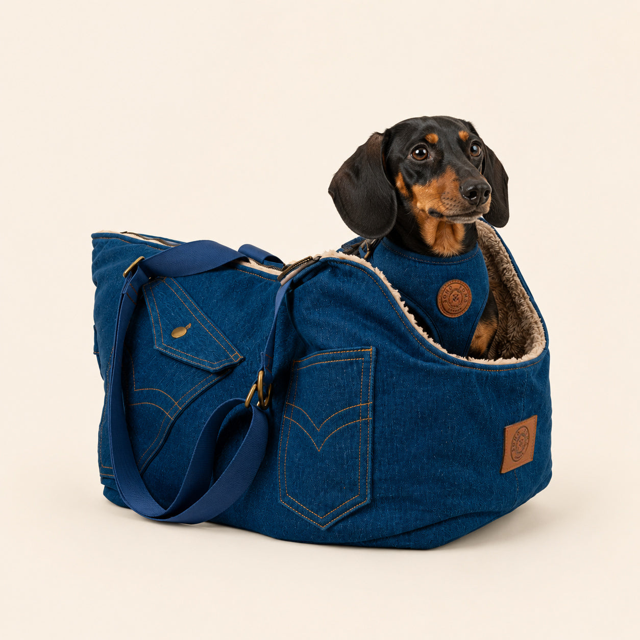 Porte-chien Suzy's Fashion Rainy Bear noir et rose