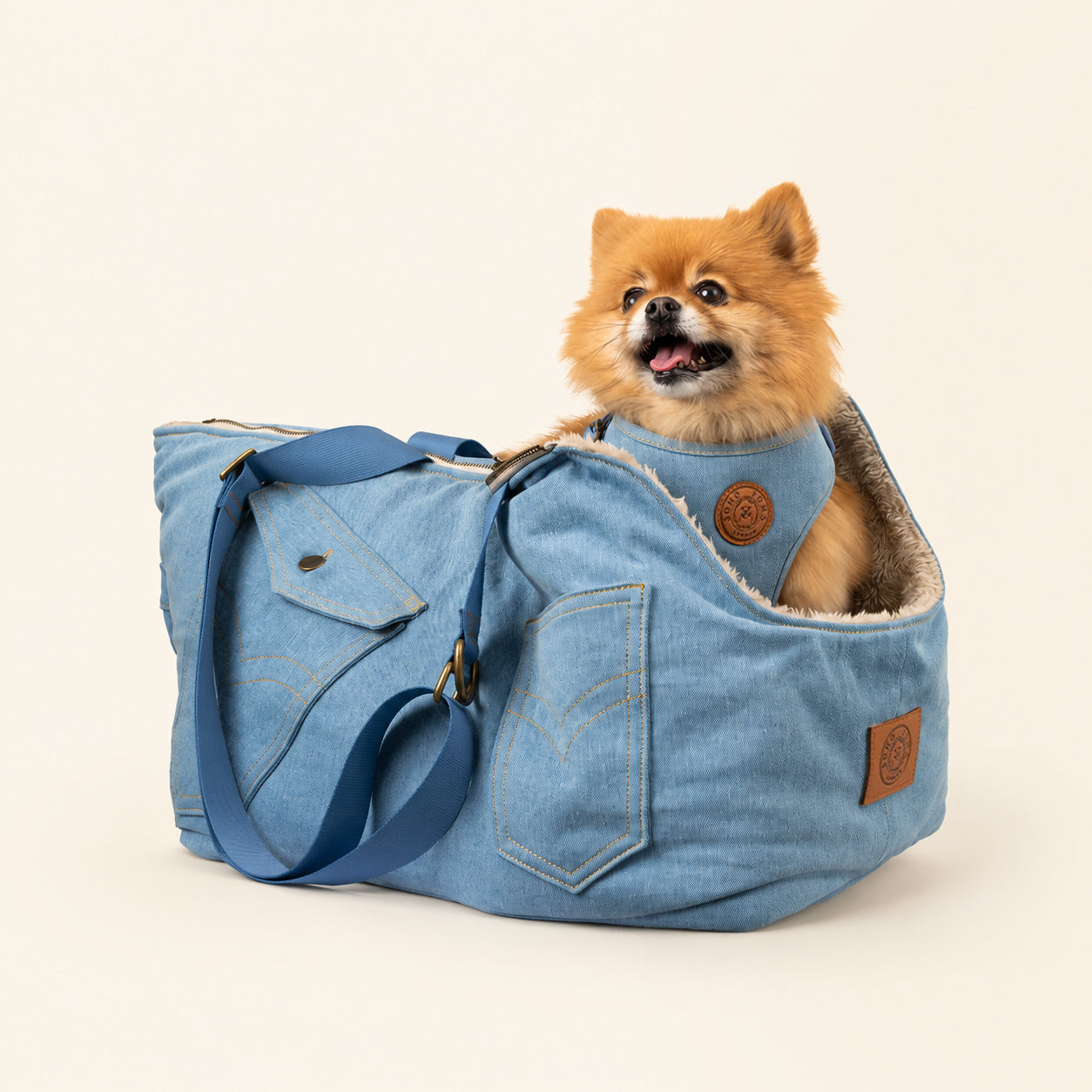 Porte-chien Suzy's Fashion Rainy Bear noir et rose