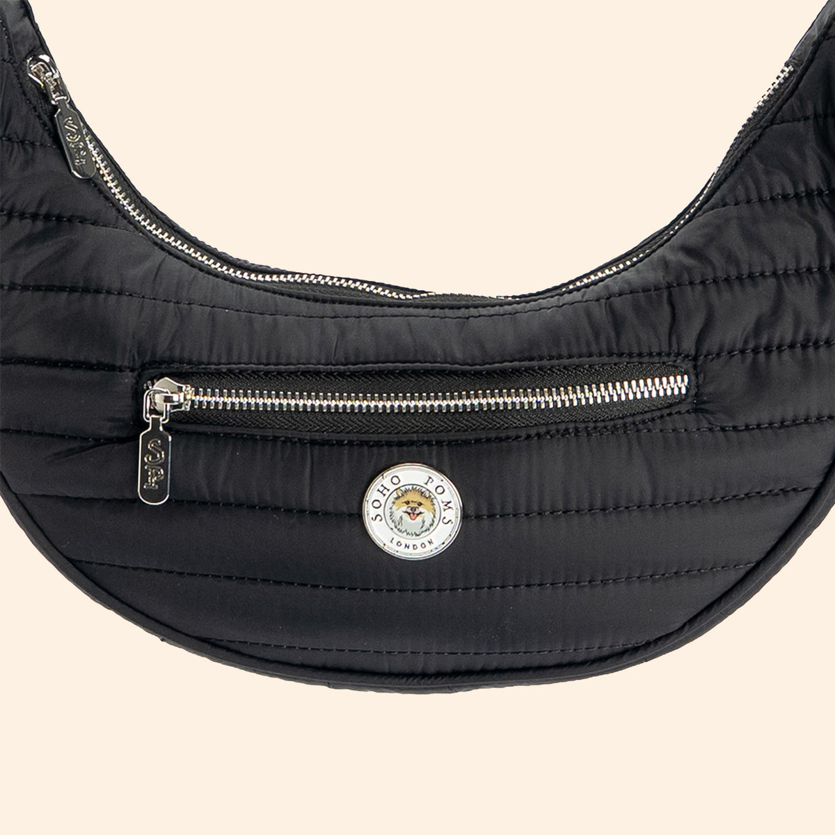 Porte-chien Suzy's Fashion Rainy Bear noir et rose