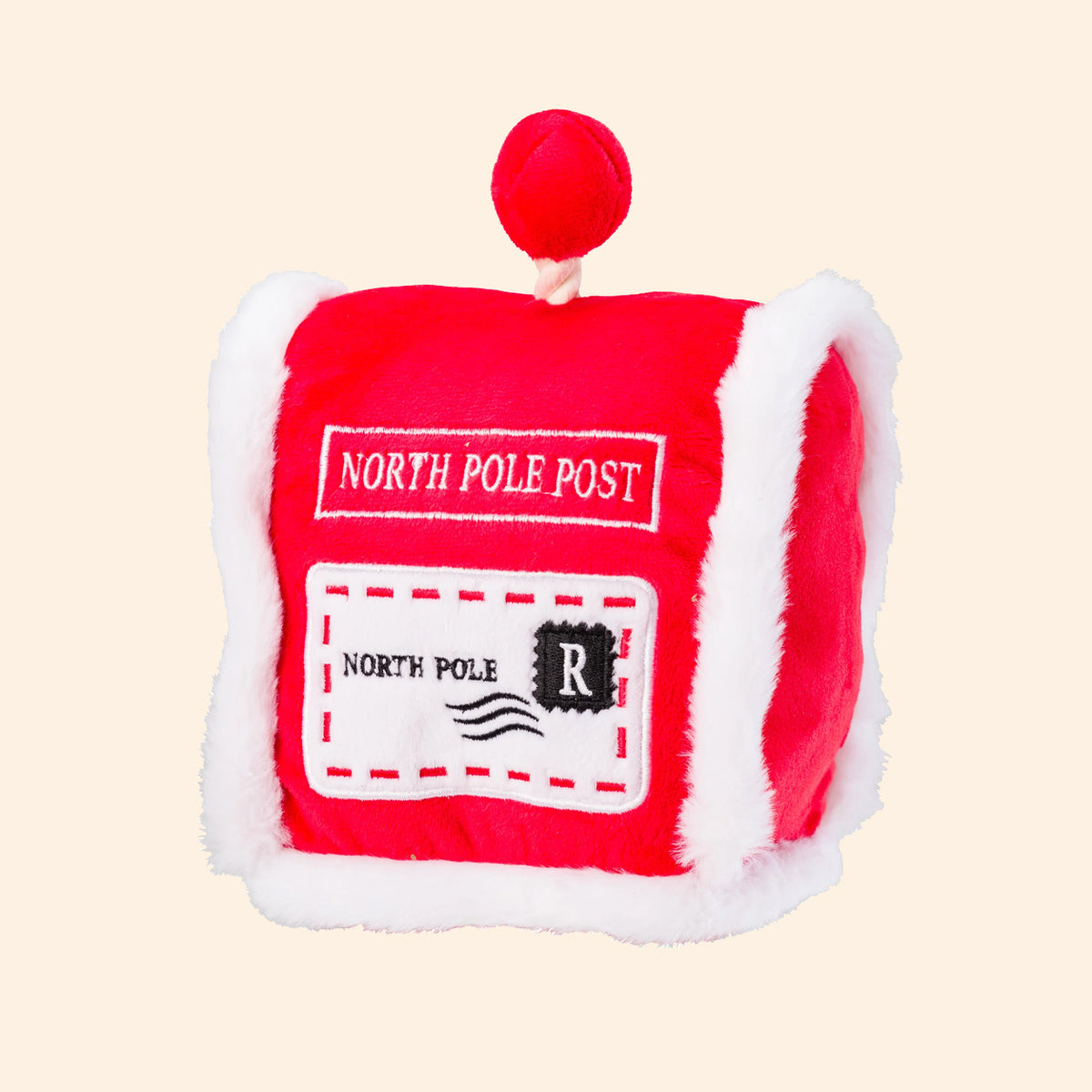 House of Paws Christmas North Pole Post Box Dog Toy