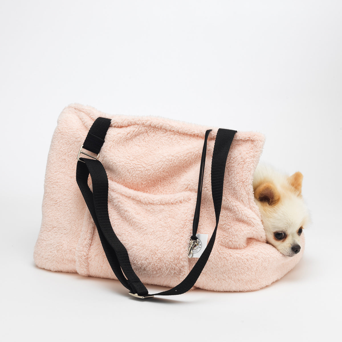 Soho Poms Teddy Bear Hundetragetasche in Rosa