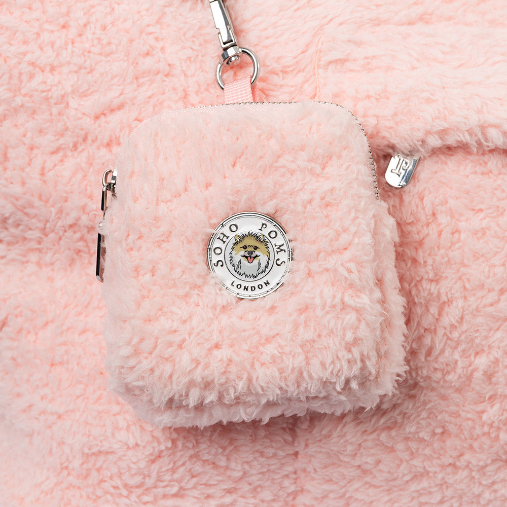 Soho Poms Carnaby Teddy Bear Carrier - Blush Rose
