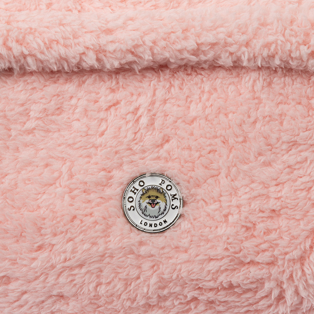 Soho Poms Carnaby Teddy Bear Carrier - Blush Rose