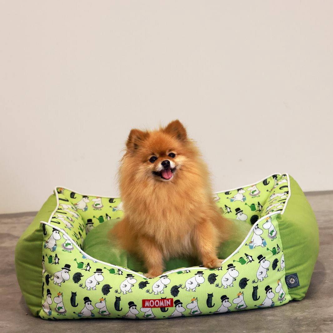 Moomins Green Leaves Hundebett von SohoPoms