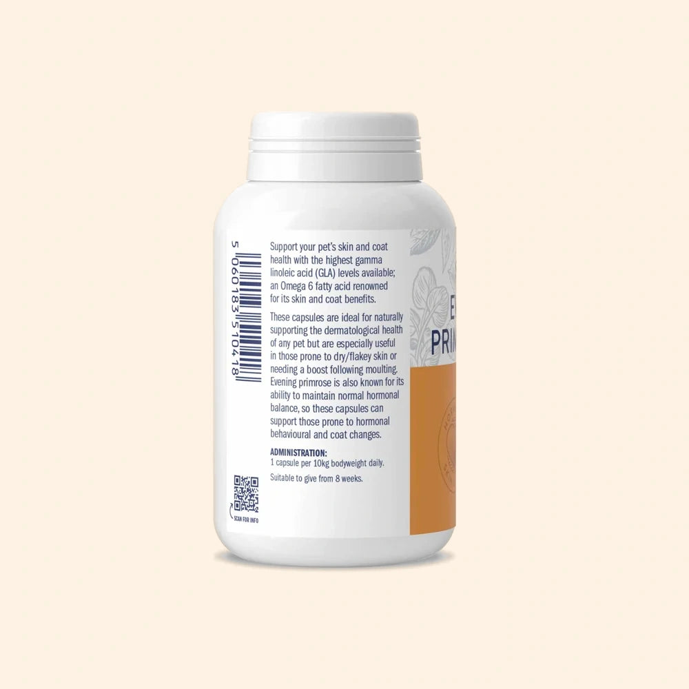 Capsules d'huile d'onagre 'Soutien de la peau et du pelage'