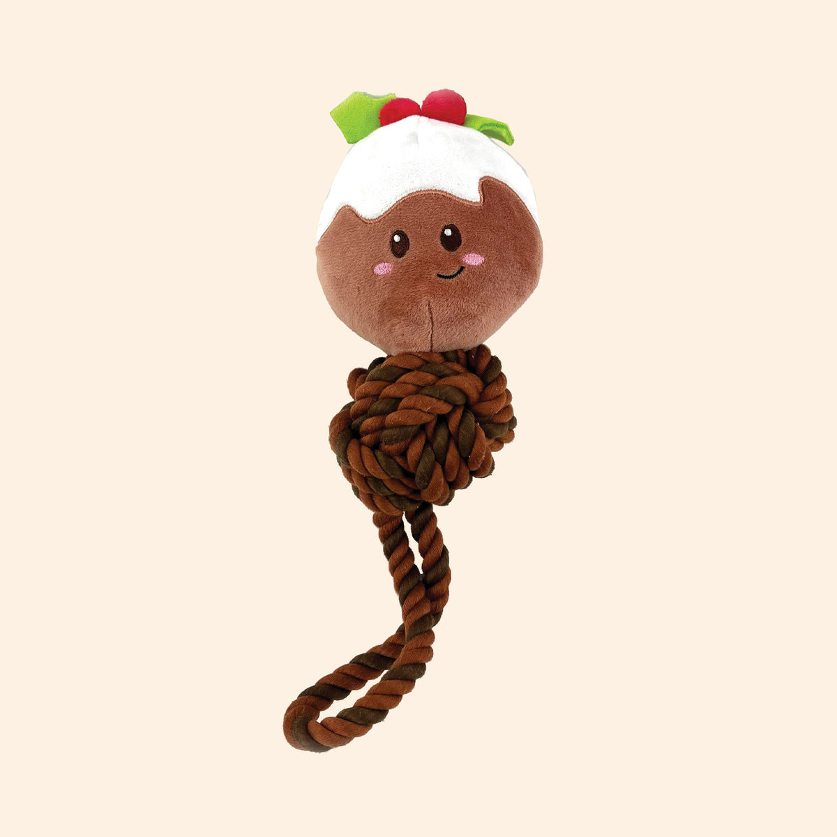 Happy Pet Christmas Pud Rope Tug Dog Toy