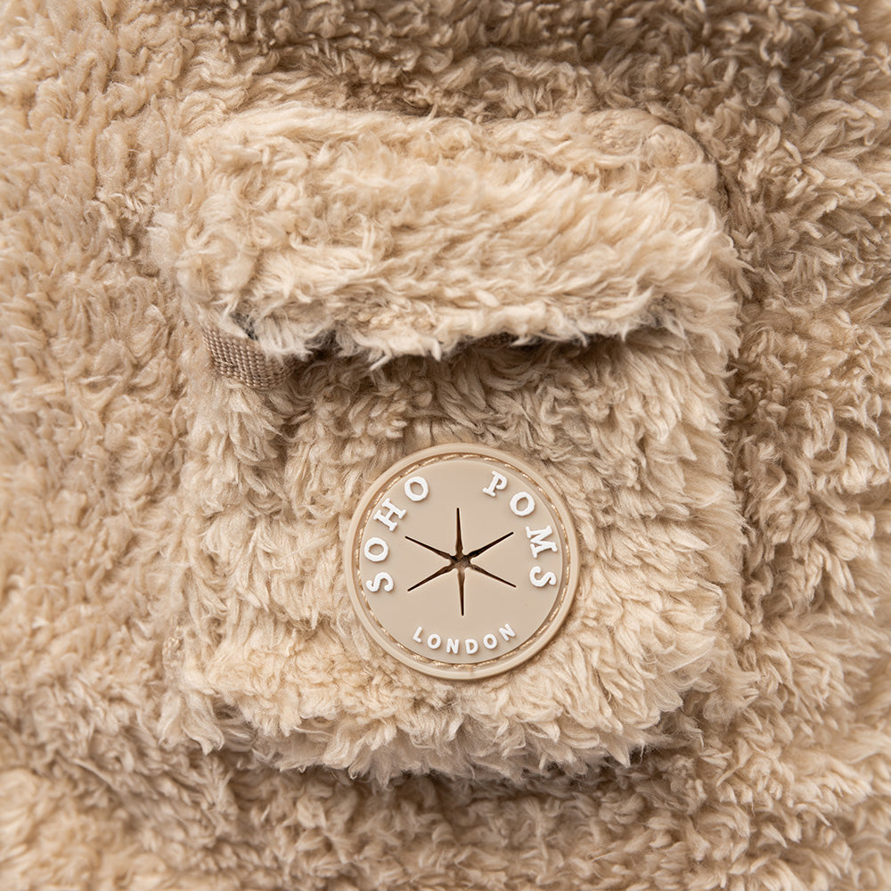 Soho Poms Carnaby Teddy Bear Carrier - Vanilla Cream