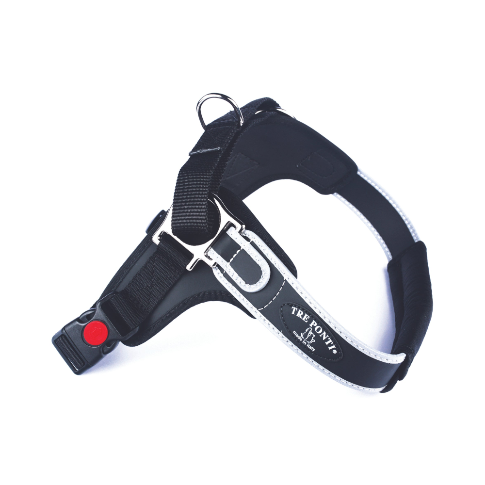 Tre Ponti Forza Anti-Pull Black Harness