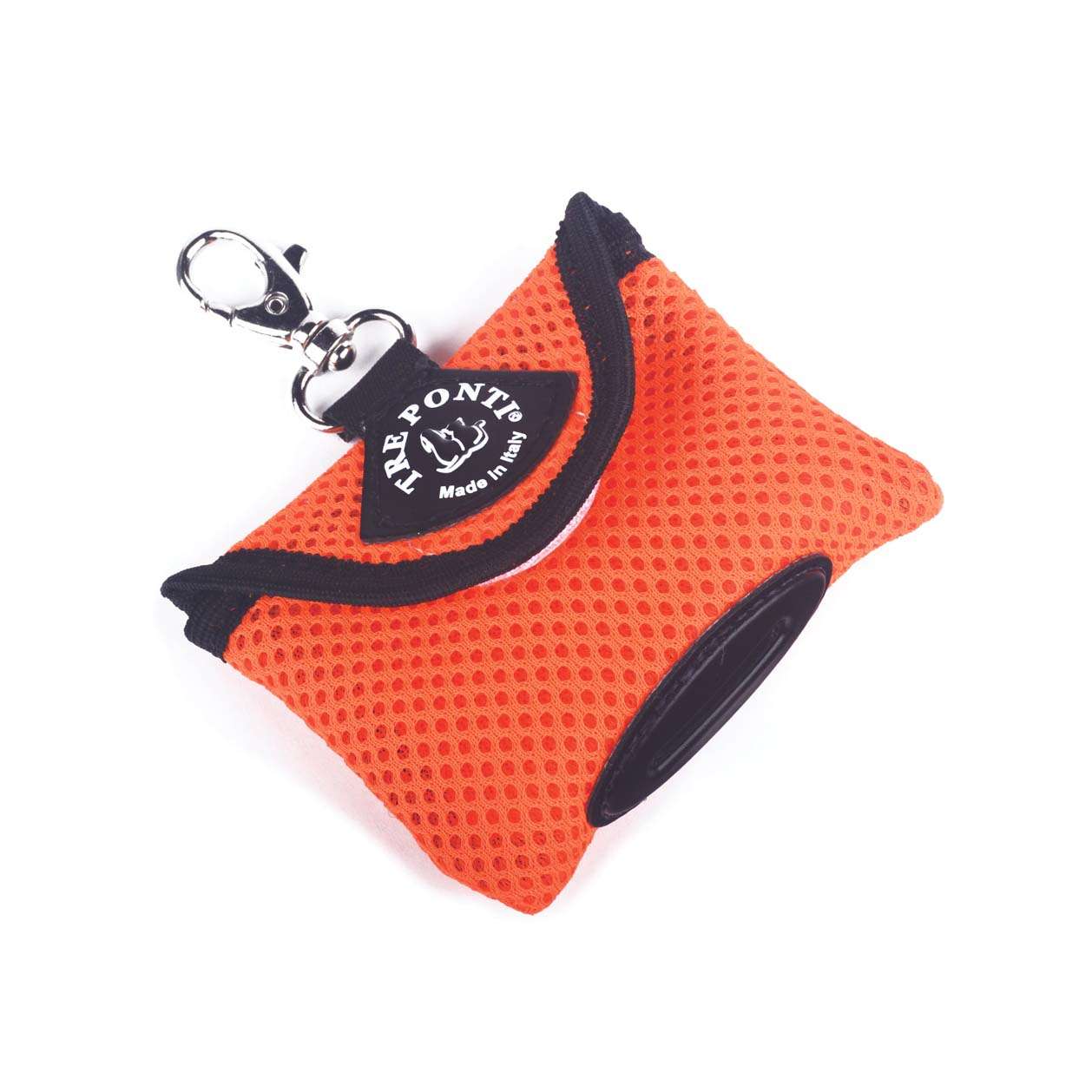 Tre Ponti Fluo Orange Mesh Poo Bag Dispenser