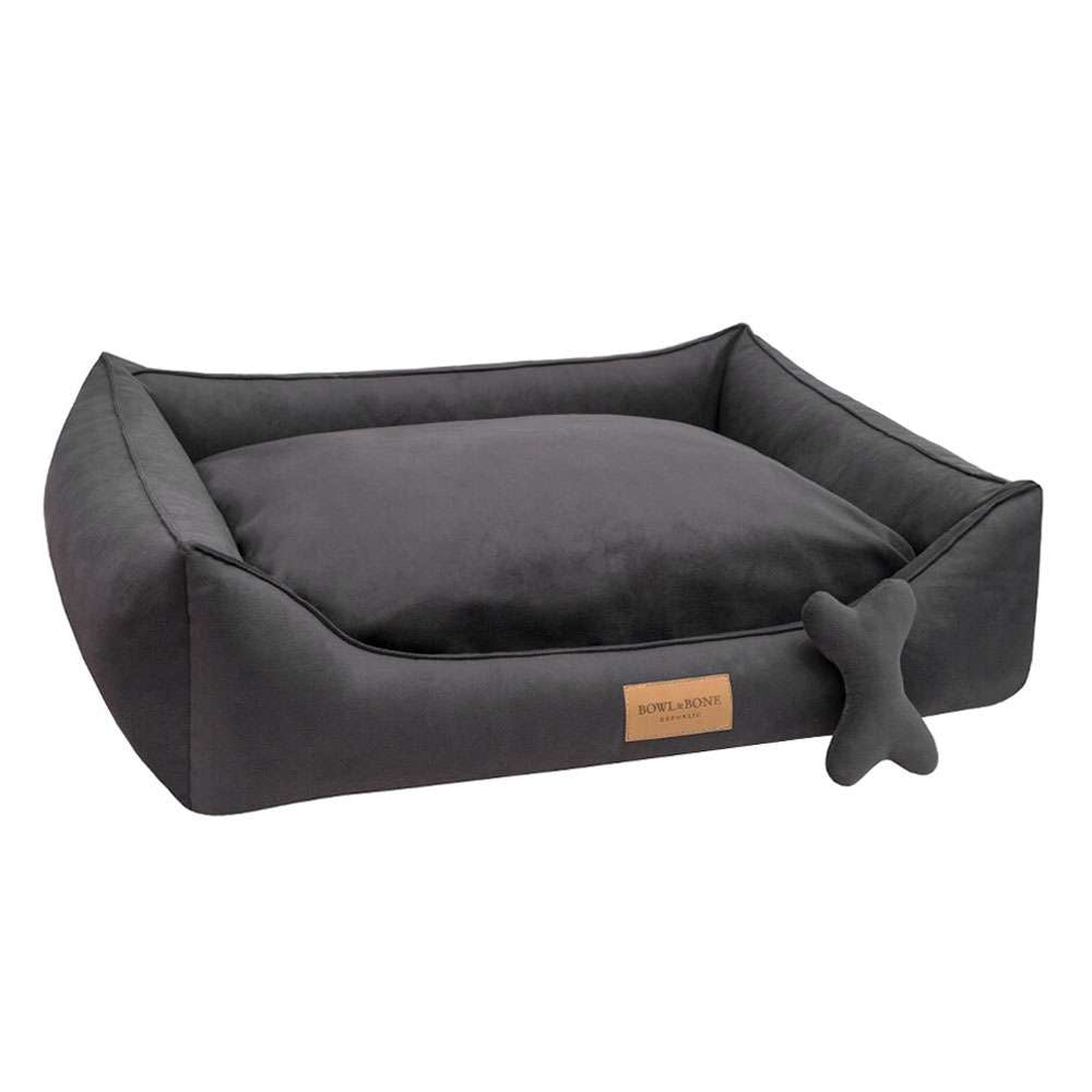 Black and sale grey dog bed