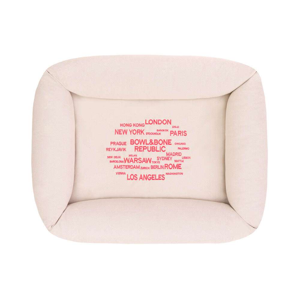 Cream COSMOPOLITAN Dog Bed from Bowl & Bone