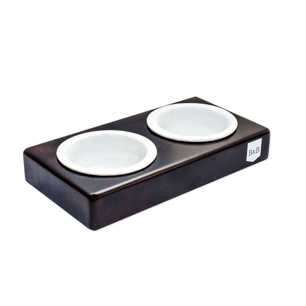 Chestnut DUO CERAMIC Dog Bowl from Bowl & Bone