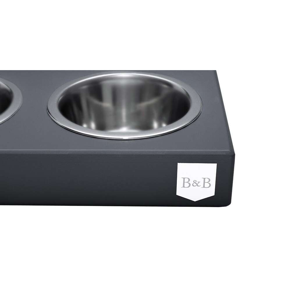 DUO Hundenapf in Graphitgrau von Bowl & Bone
