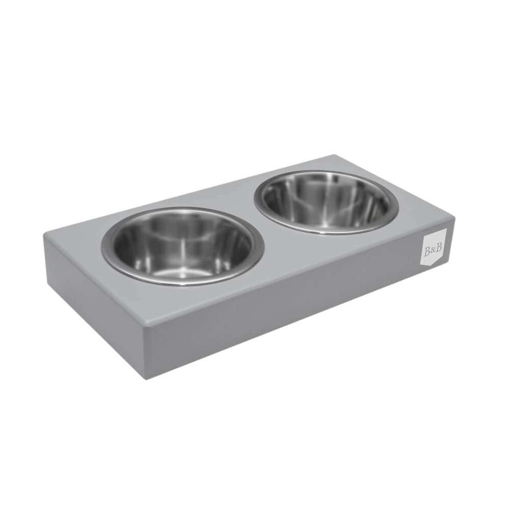 Gamelle pour chien DUO grise de Bowl & Bone