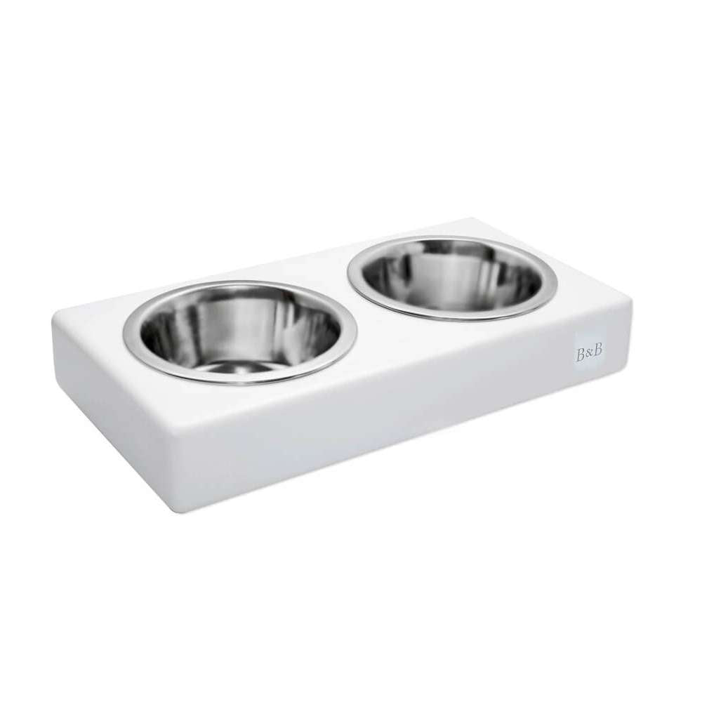 Rectangle best sale dog bowl