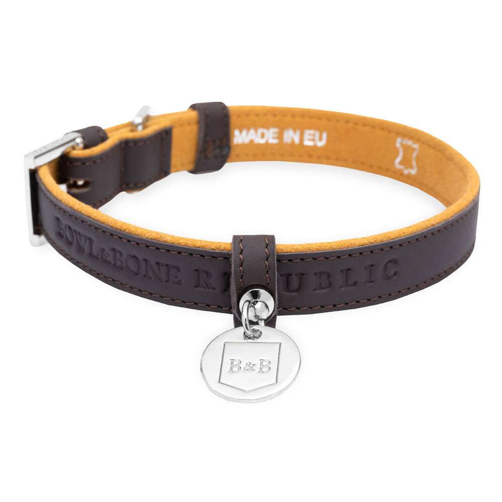 Collier pour chien MONACO chocolat de Bowl & Bone