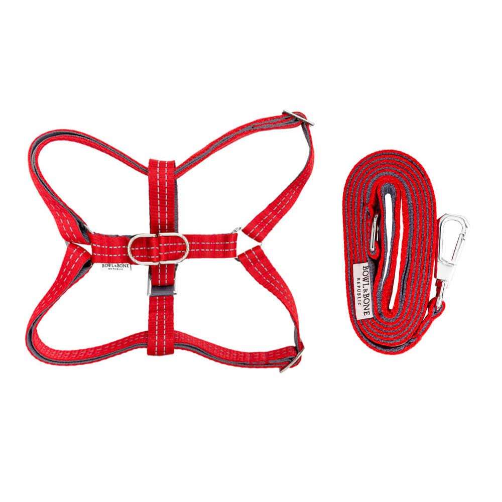 Red ACTIVE Dog Harness from Bowl & Bone