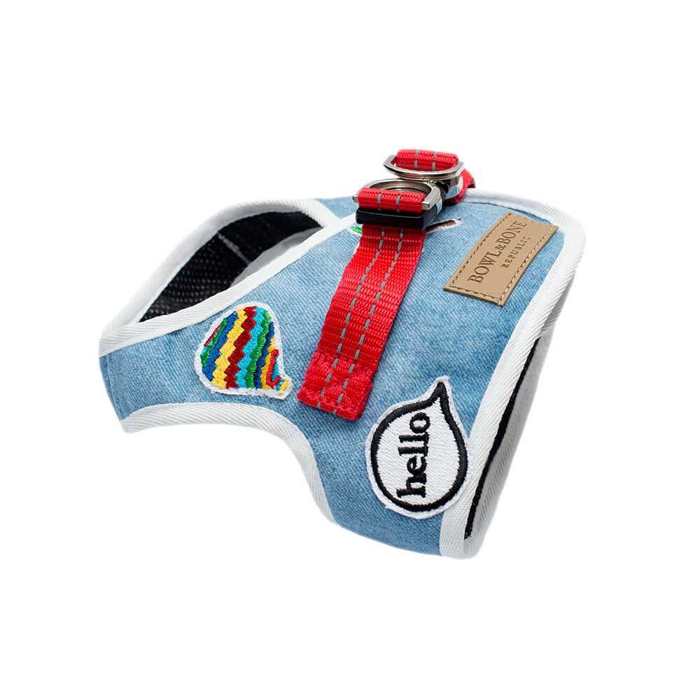 Harnais pour chien DENIM bleu de Bowl & Bone